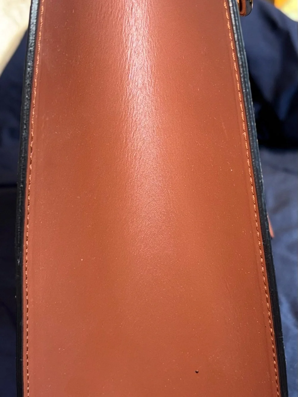 Mario Valentino Spa Brown Monogram Leather Tote with Gold Hardware